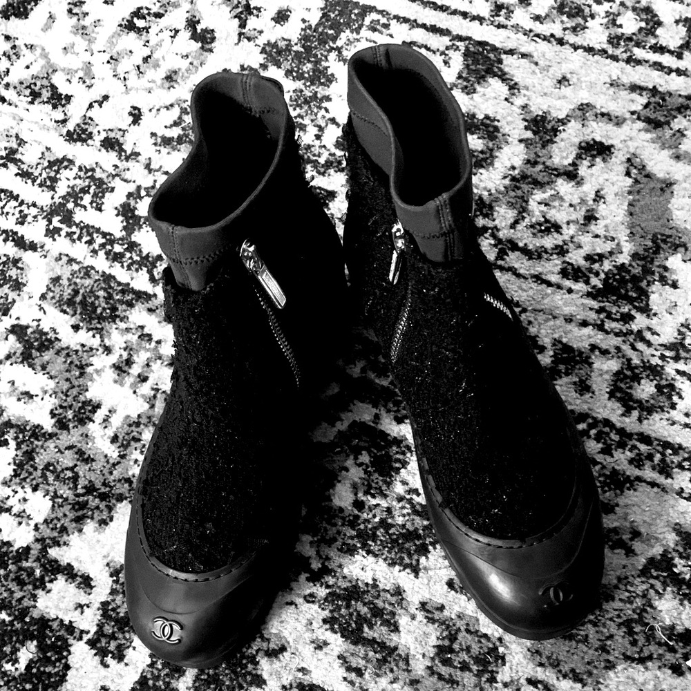 Authentic CHANEL combat boots